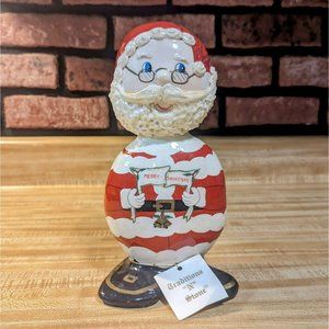 Vintage Santa Claus Christmas Sculpture Traditions N Stone Signed Dated 92 /‎ 93